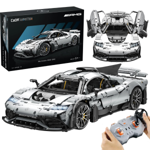 CaDA Master Mercedes-AMG ONE 1:8 RC Building Block Set C61503W (3,295 pcs) - Silver - New Sealed