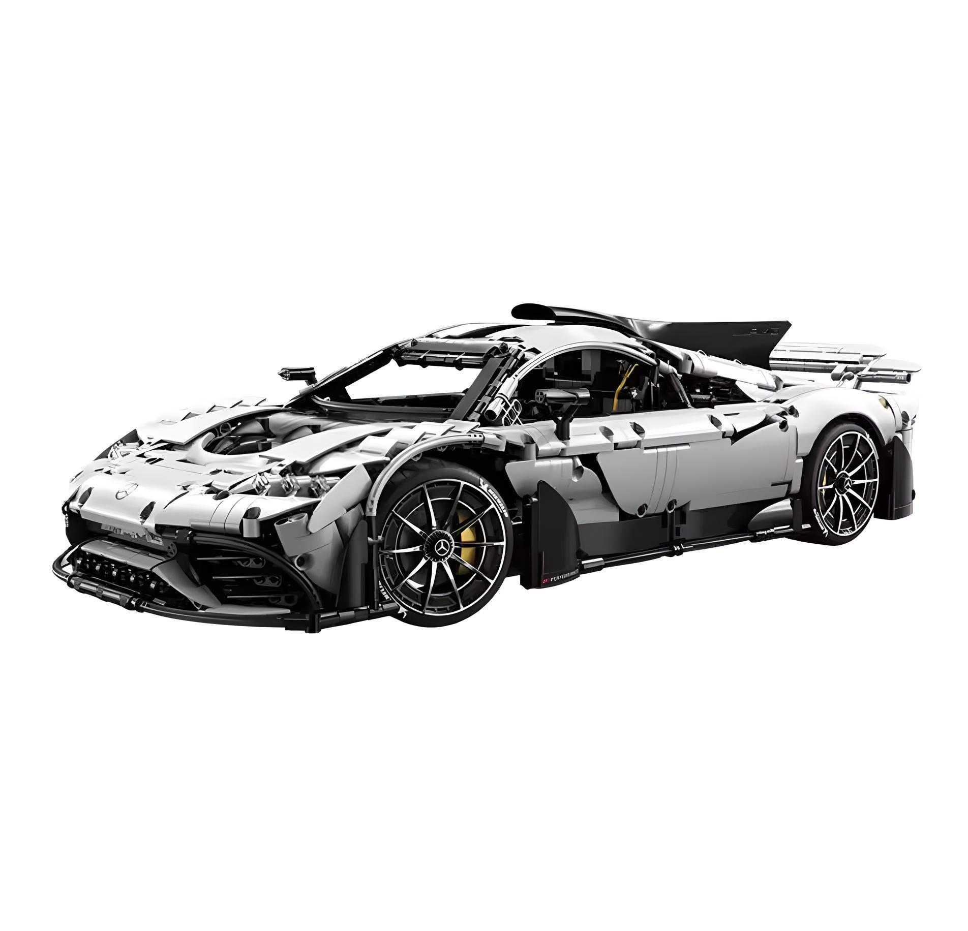 CaDA Master Mercedes-AMG ONE 1:8 RC Building Block Set C61503W (3,295 pcs) - Silver - New Sealed - Image 2